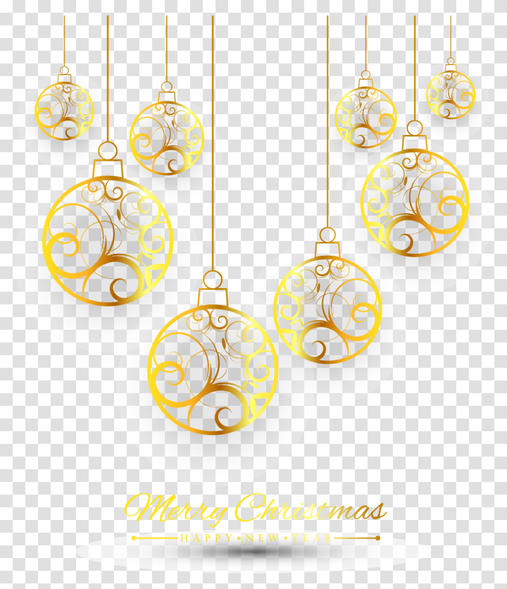 Christmas Decoration Ornament Gold Merry Christmas Gold, Light Fixture, Lamp, Ceiling Light Transparent Png