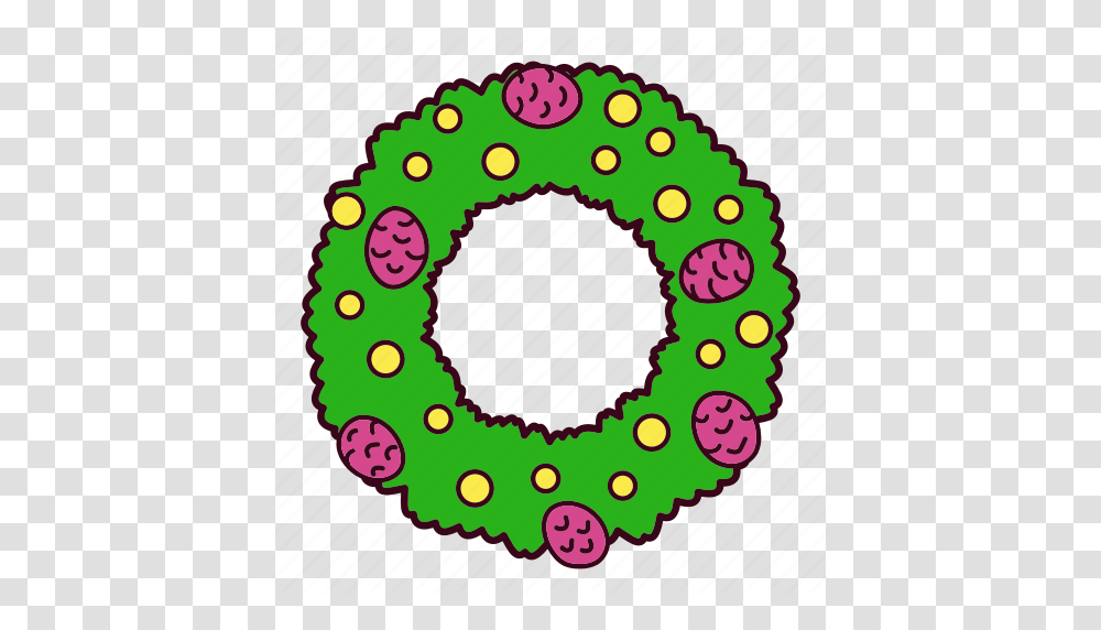 Christmas Decoration Ornament Pine Pinecone Wreath Icon, Birthday Cake, Number Transparent Png