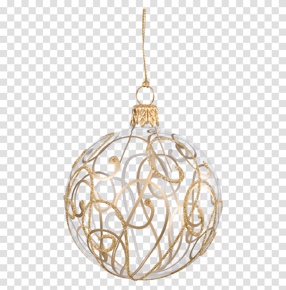 Christmas Decorations Christmas Ball Free, Ornament, Gold, Pattern, Light Fixture Transparent Png