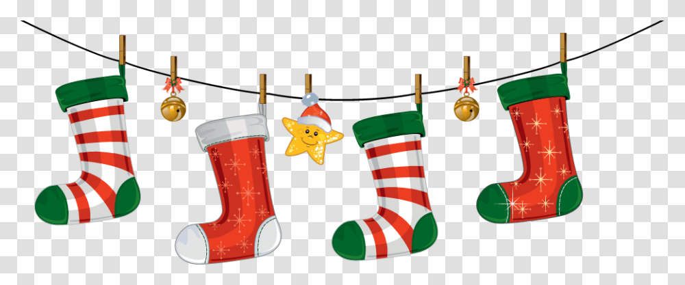 Christmas Decorations Clipart Santa, Stocking, Gift, Christmas Stocking Transparent Png