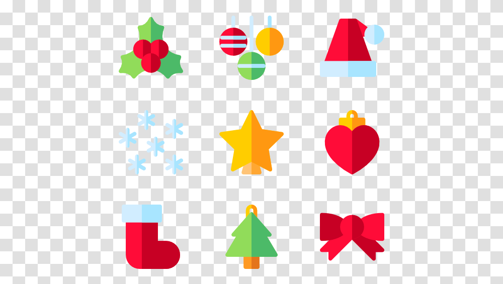 Christmas Decorations Icons, Star Symbol, Poster, Advertisement Transparent Png