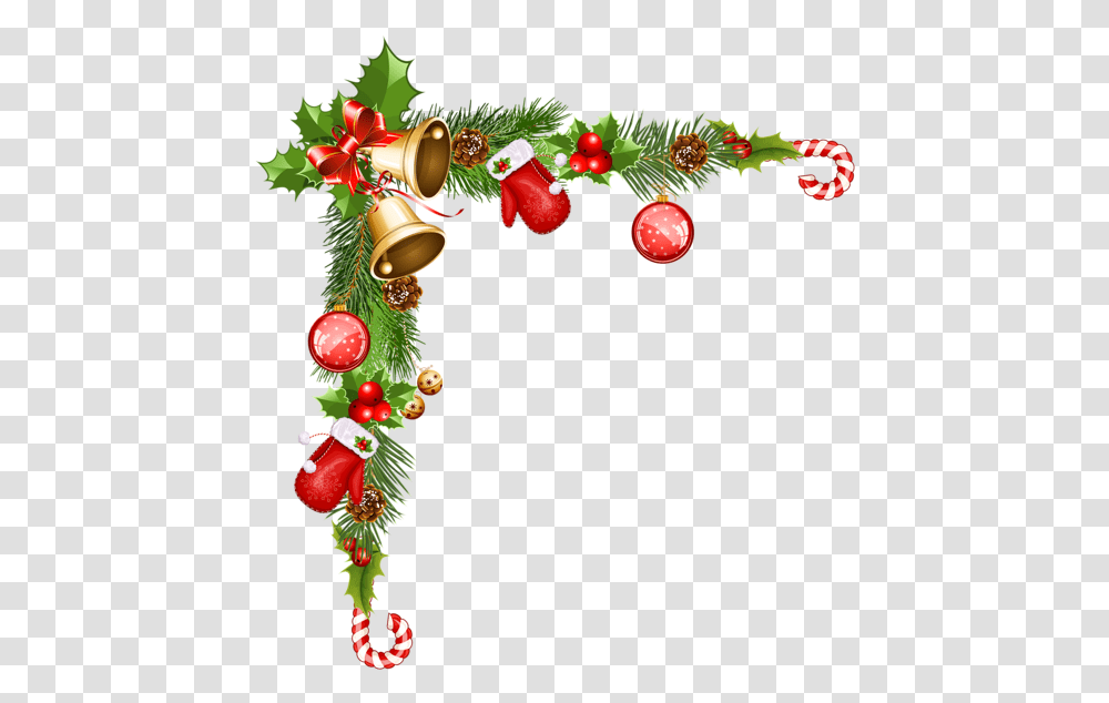 Christmas Decorative Ornaments Border Christmas Clipart, Tree, Plant, Graphics, Christmas Tree Transparent Png