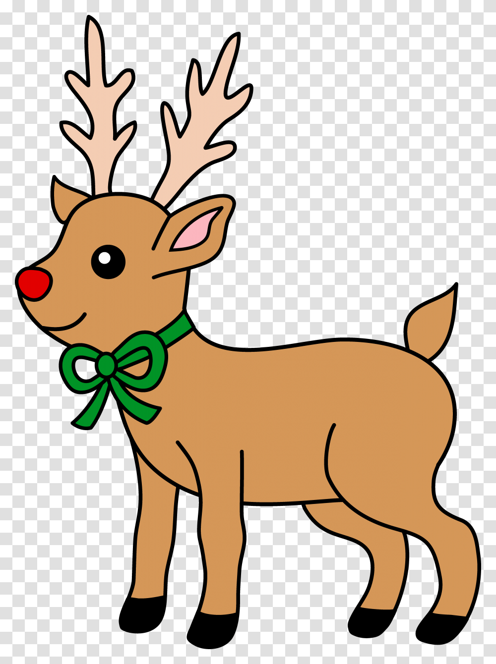 Christmas Deer, Animal, Mammal, Antelope, Label Transparent Png