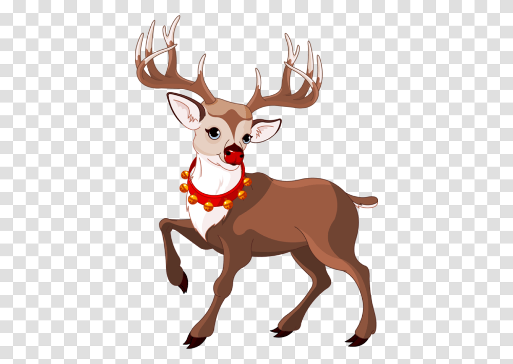 Christmas Deer Clipart Nice Coloring Pages For Kids, Wildlife, Mammal, Animal, Antler Transparent Png