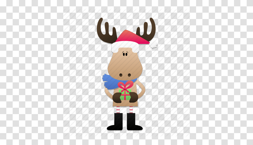 Christmas Deer Elk Fun Gift Santa Icon, Toy, Elf, Smile, Face Transparent Png