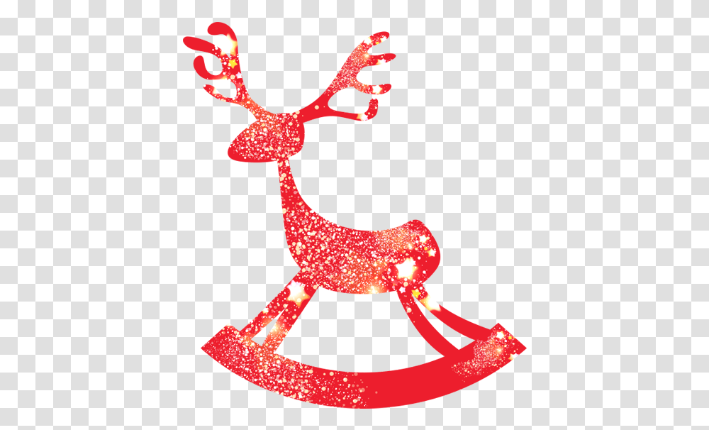 Christmas Deer Red, Animal, Modern Art Transparent Png