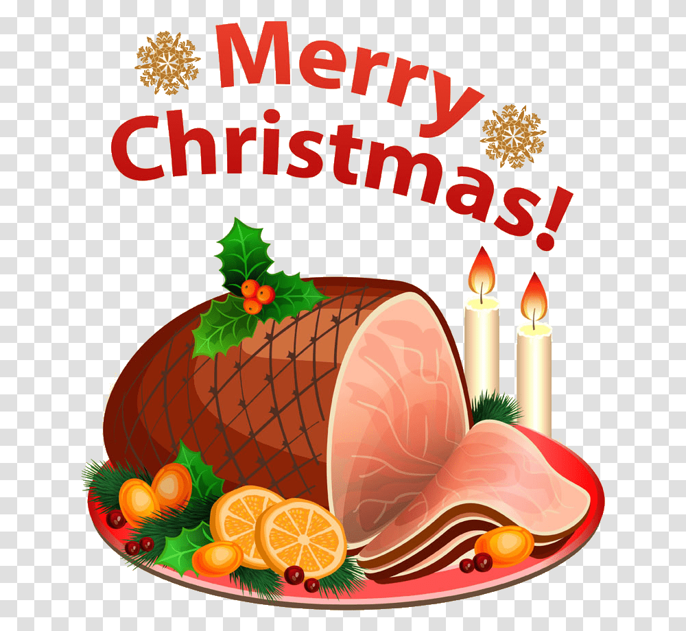 Christmas Dinner Mulled Wine Christmas Ham Sunday Tangerine, Food, Pork, Birthday Cake, Dessert Transparent Png