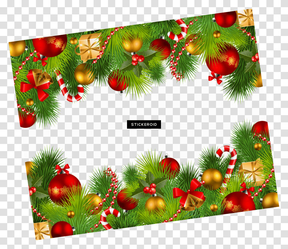 Christmas Double Frame Christmas Border Transparent Png
