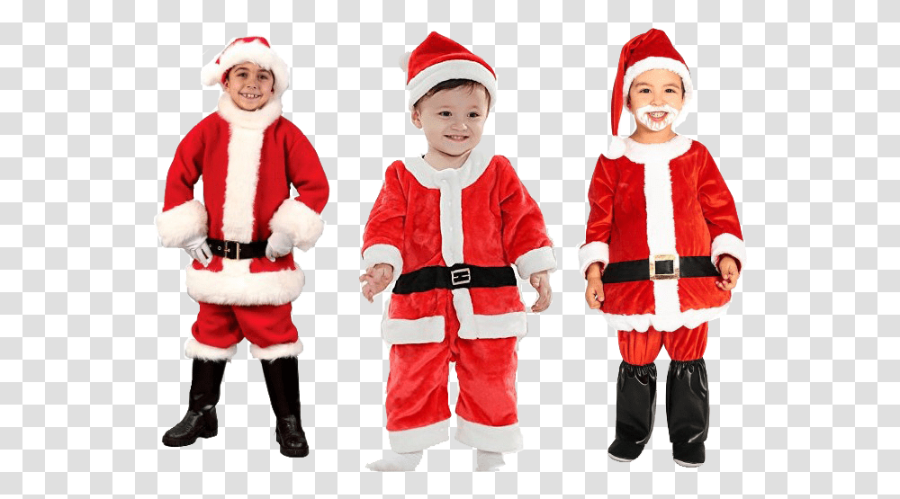 Christmas Dress Clipart Santa Costume Boy, Person, Coat, People Transparent Png