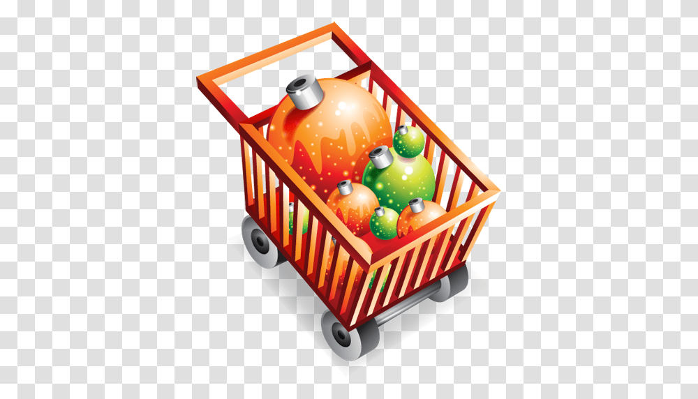 Christmas Ecommerce Full Shoppingcart Icon, Basket, Birthday Cake, Dessert, Food Transparent Png