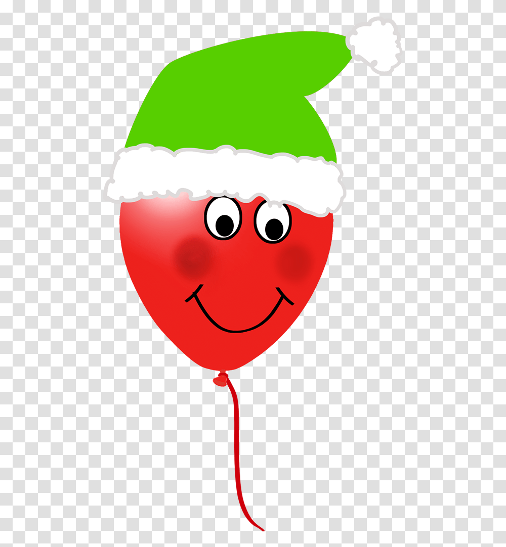 Christmas Elf Balloon Smiley, Plant, Grain, Produce, Vegetable Transparent Png