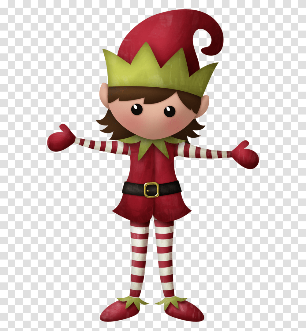 Christmas Elf Clipart Girl, Doll, Toy, Apparel Transparent Png