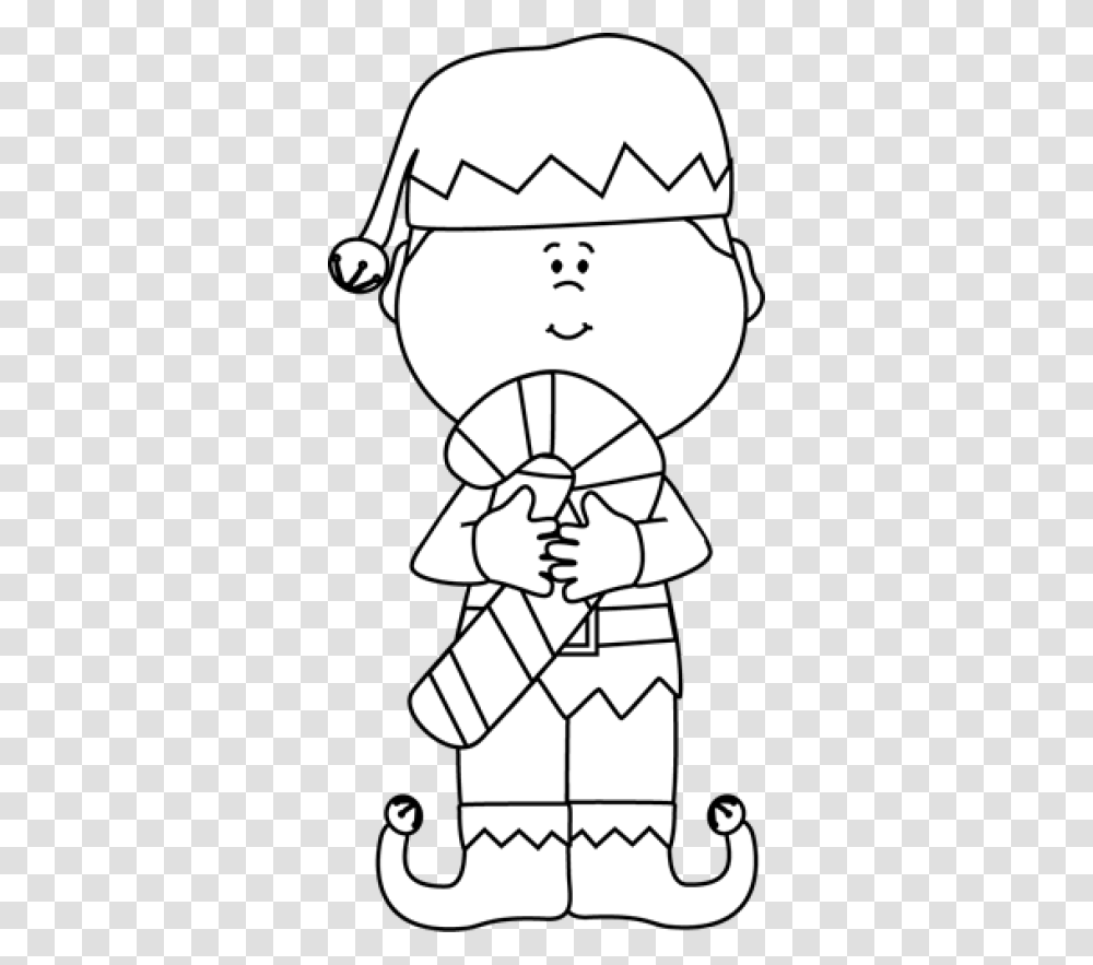 Christmas Elf Clipart, Person, Human, Stencil, Crowd Transparent Png