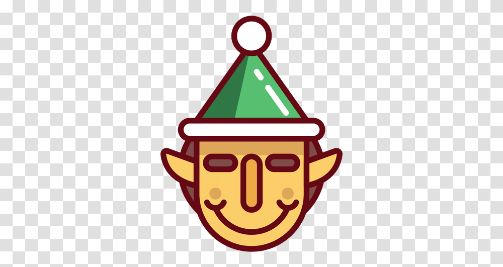 Christmas Elf Face Happy, Triangle Transparent Png