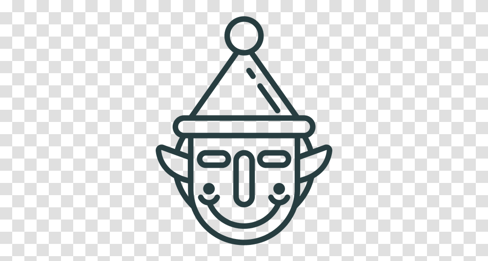 Christmas Elf Face Icon & Svg Vector File Elfo Icono, Triangle Transparent Png