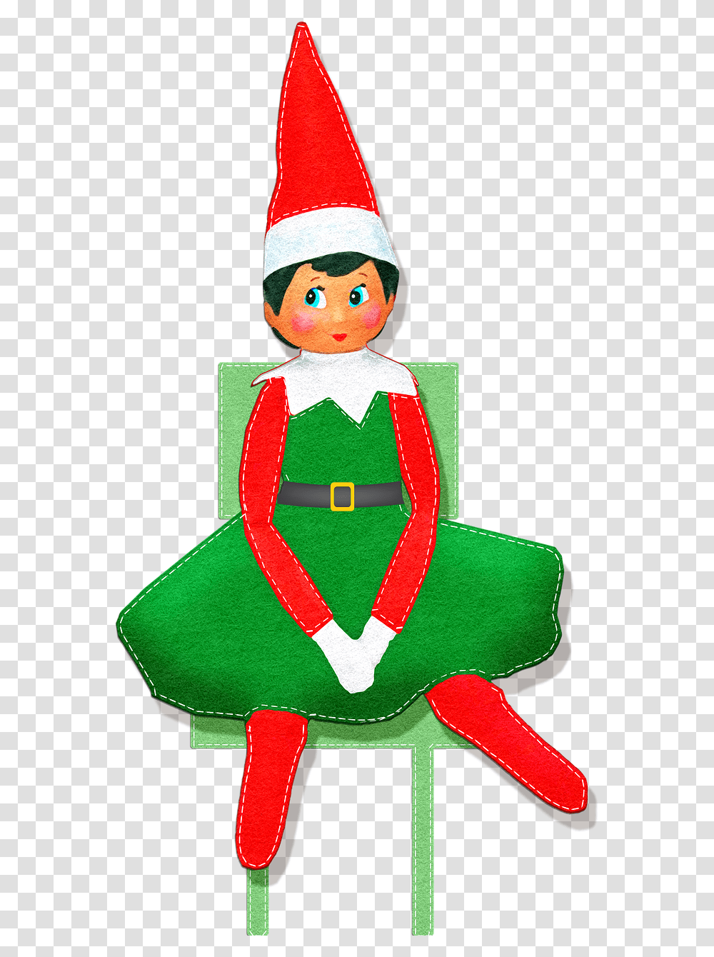 Christmas Elf Girl Elf On The Shelf Cartoon, Doll, Toy Transparent Png