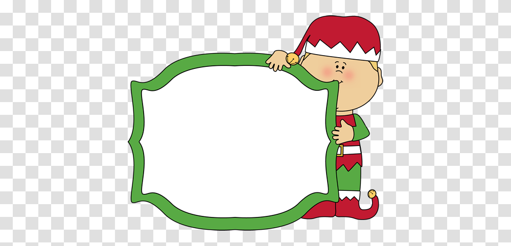 Christmas Elf Holding A Blank Sign Christmas Clip Art Transparent Png