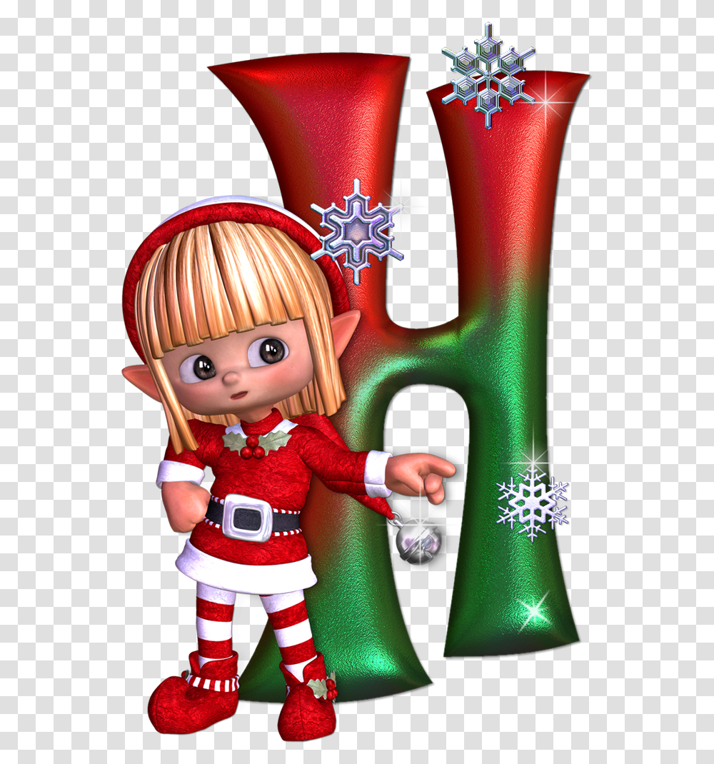 Christmas Elf Letter S, Doll, Toy, Person, Human Transparent Png
