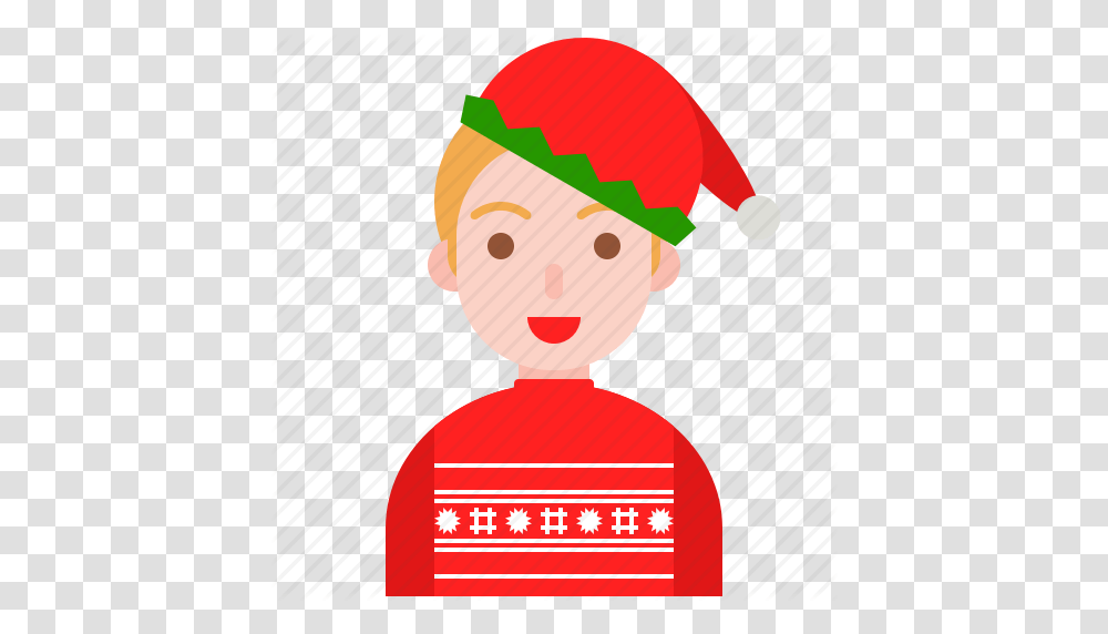 Christmas Elf Santa Sweater Ugly Winter Icon, Toy, Apparel, Hat Transparent Png