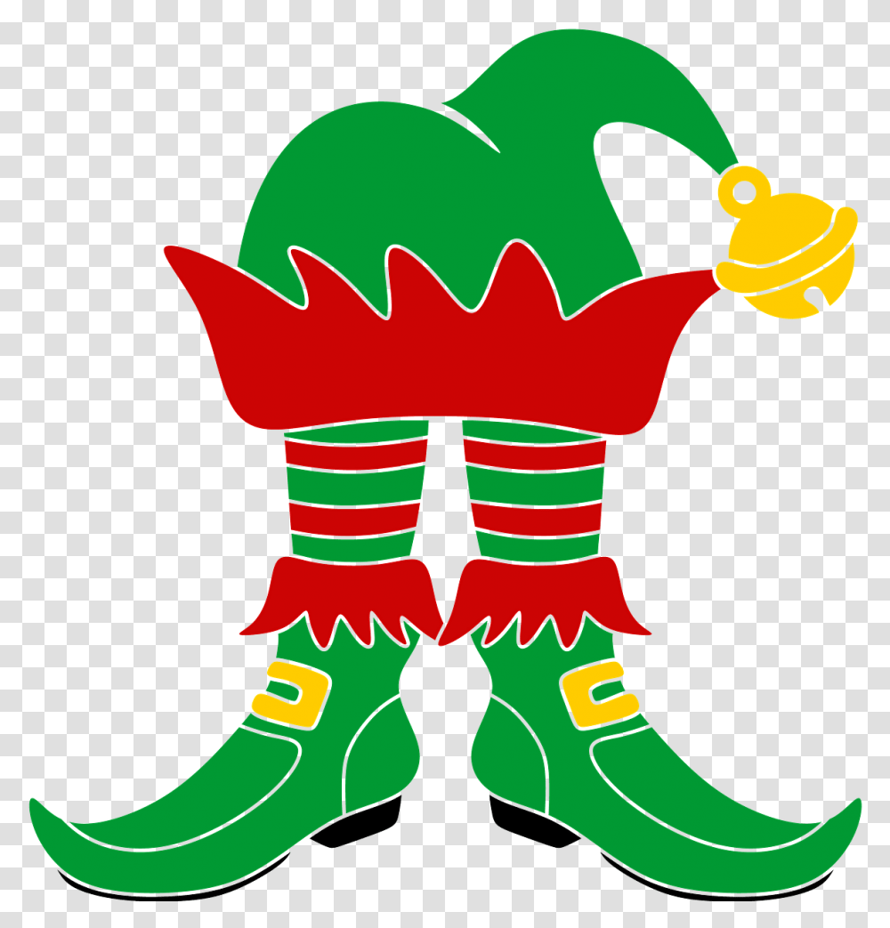 Christmas Elfs Hat And Boots Clipart Christmas Day, Clothing, Person, Footwear, Plush Transparent Png