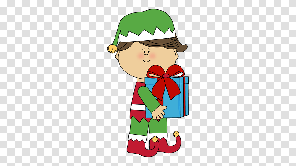 Christmas Elves Clipart, Gift, Baseball Cap, Hat Transparent Png