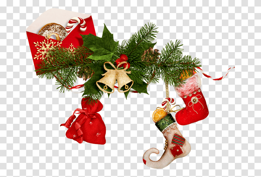 Christmas Email Garland, Gift, Christmas Stocking, Plant, Tree Transparent Png