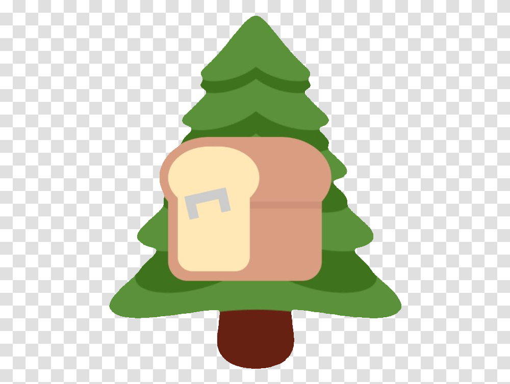 Christmas Emoji Bread Stapled To Trees Discord Emoji Discord Tree Emoji, Plant, Ornament, Fir, Abies Transparent Png