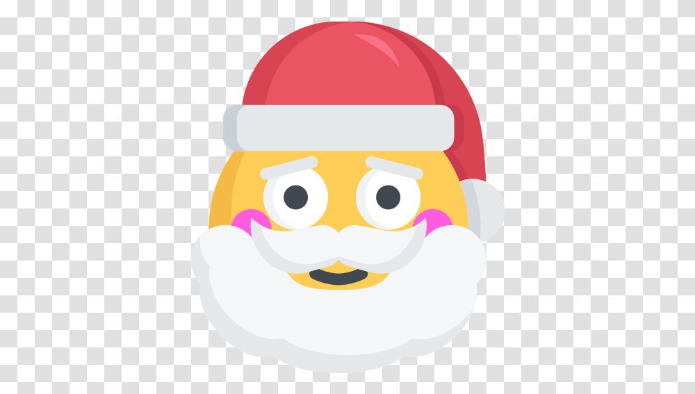 Christmas Emoji Happy Santa Smile Nerd Santa, Nature, Outdoors, Snowman, Winter Transparent Png
