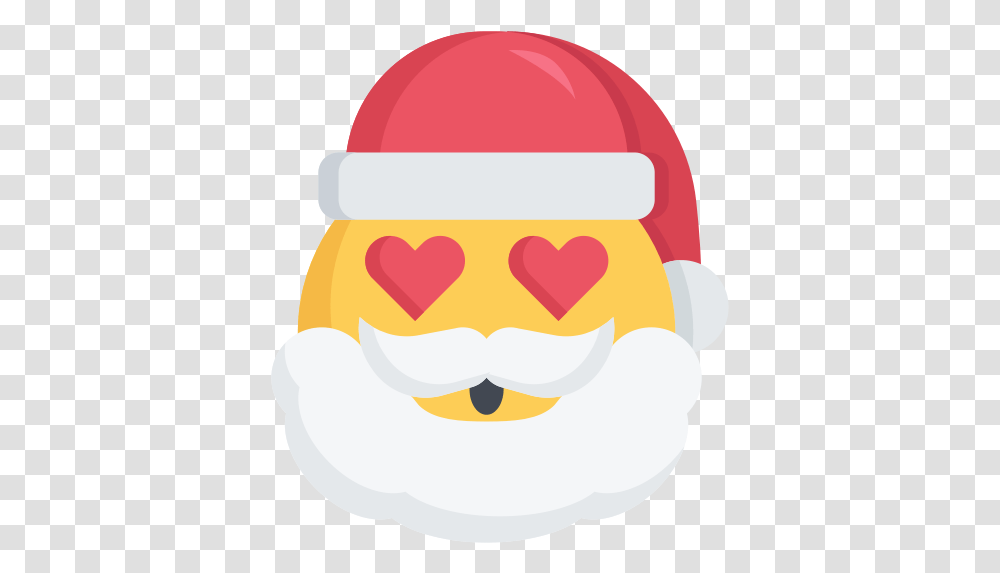 Christmas Emoji Love Santa Icon Free Love Christmas Emojis, Food, Baseball Cap, Hat, Clothing Transparent Png