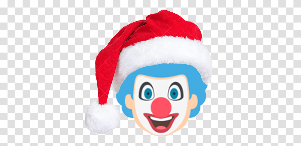Christmas Emoji Sticker Free Emojis For Imessage By Girl Clown Face Cartoon, Performer, Toy, Mime Transparent Png