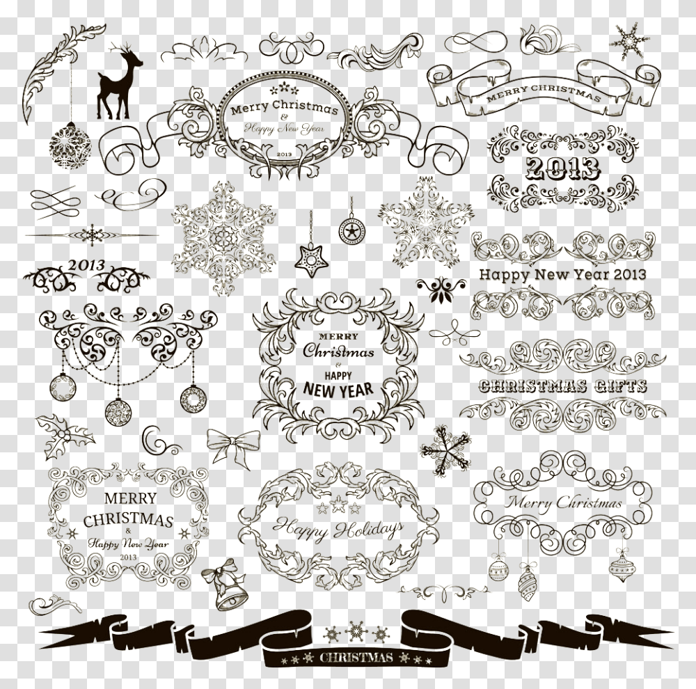 Christmas Euclidean Lace Pattern Transprent Free Clip Art, Rug, Floral Design Transparent Png