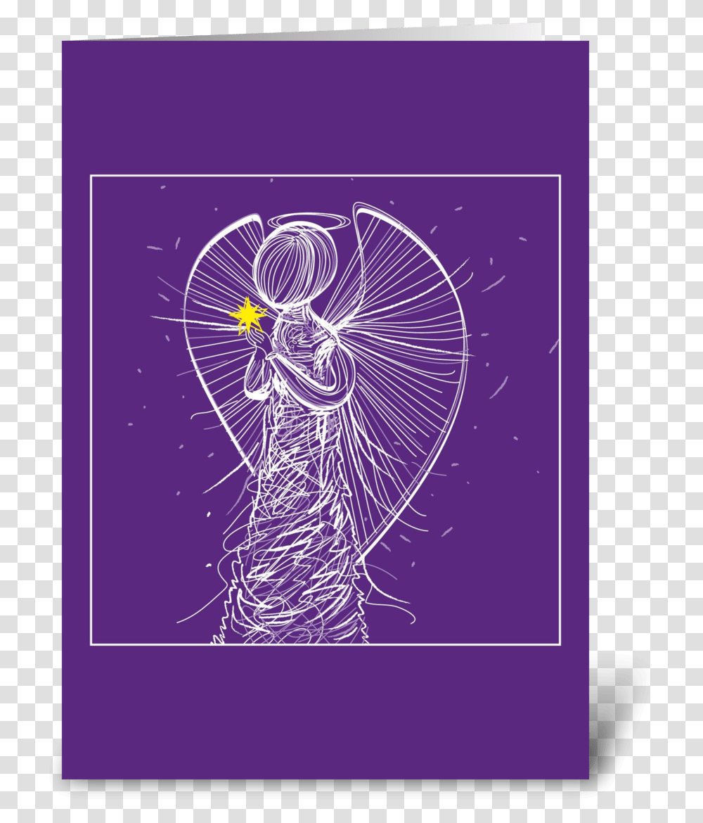 Christmas Faceless Angel Star Greeting Card Face Less Angel, Poster, Advertisement Transparent Png