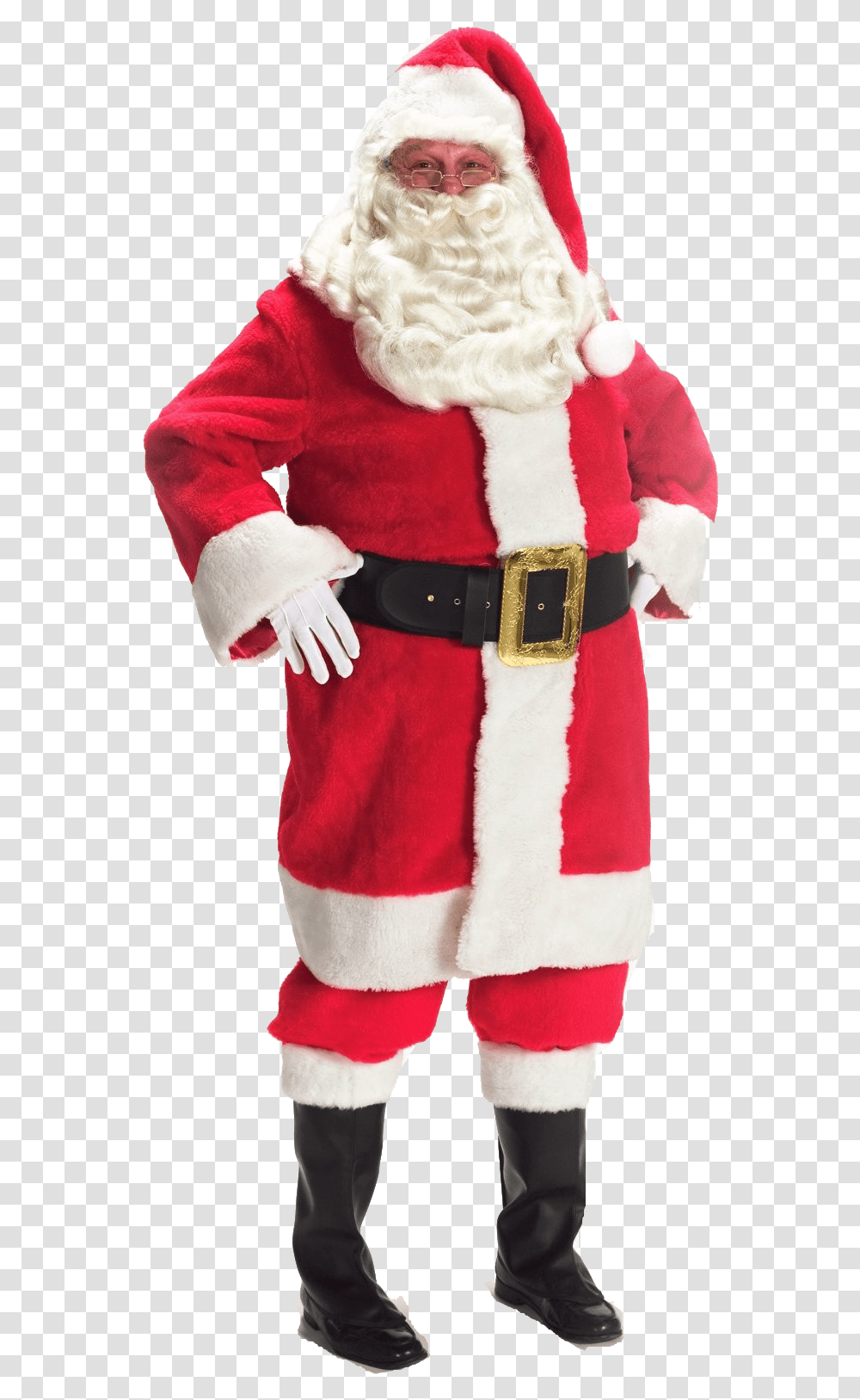 Christmas Father Photo Background Santa Claus Standing Hd, Person, Human, Apparel Transparent Png