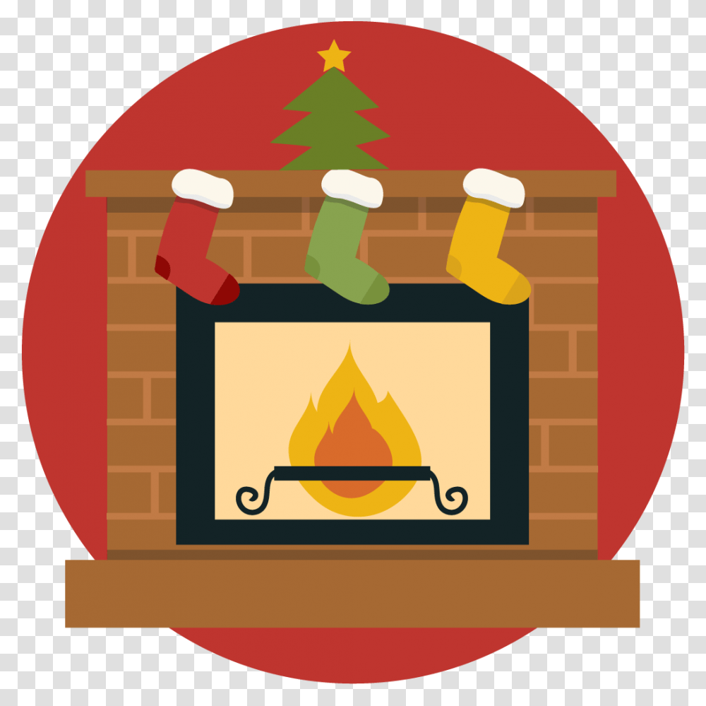 Christmas Fireplace Decoration Clip Art, Indoors, Oven, Appliance, Hearth Transparent Png