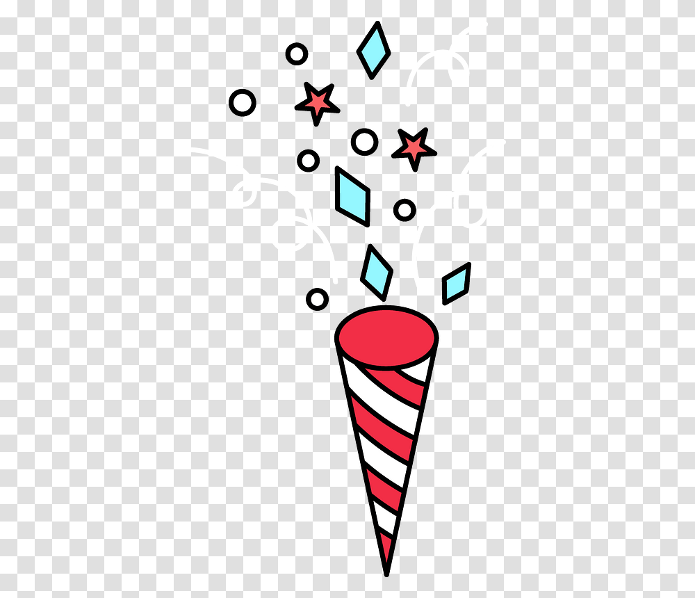 Christmas Firework Clipart, Cone Transparent Png