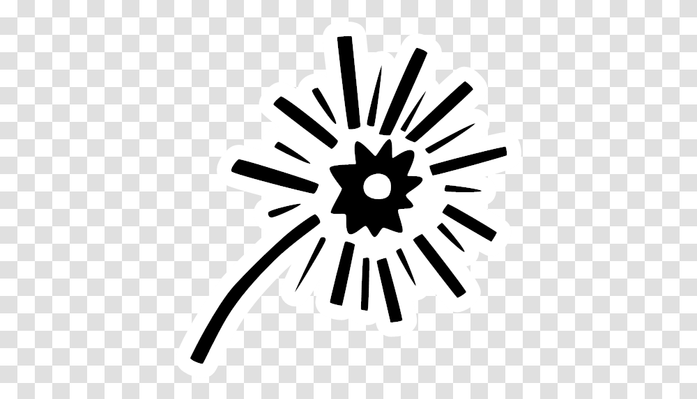 Christmas Fireworks New Year Party Icon New Years Hand, Machine, Stencil, Gear, Dynamite Transparent Png