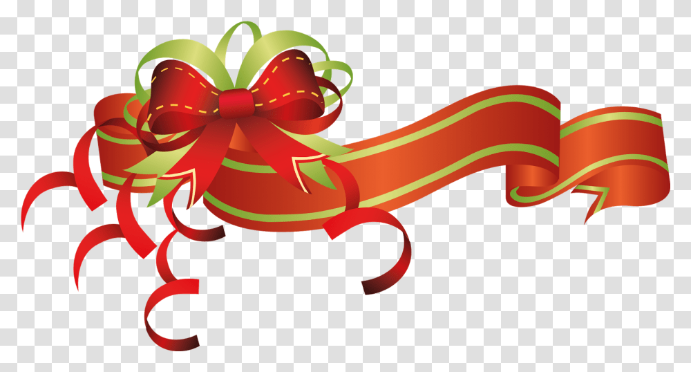 Christmas Flowers Clip Art Ribbons Christmas Banner, Graphics, Gift, Animal Transparent Png