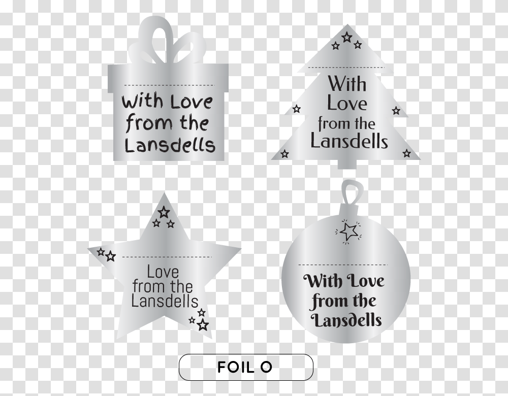 Christmas Foil Gift Labels Christmas Tree, Star Symbol, Outdoors Transparent Png