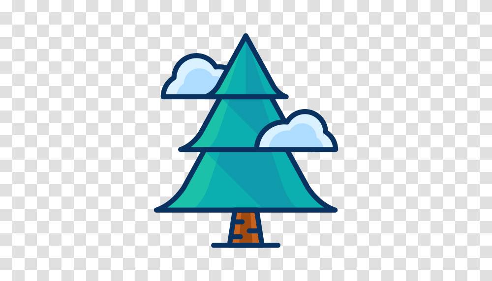 Christmas Forest Pine Tree Cloud Icon, Plant, Outdoors Transparent Png