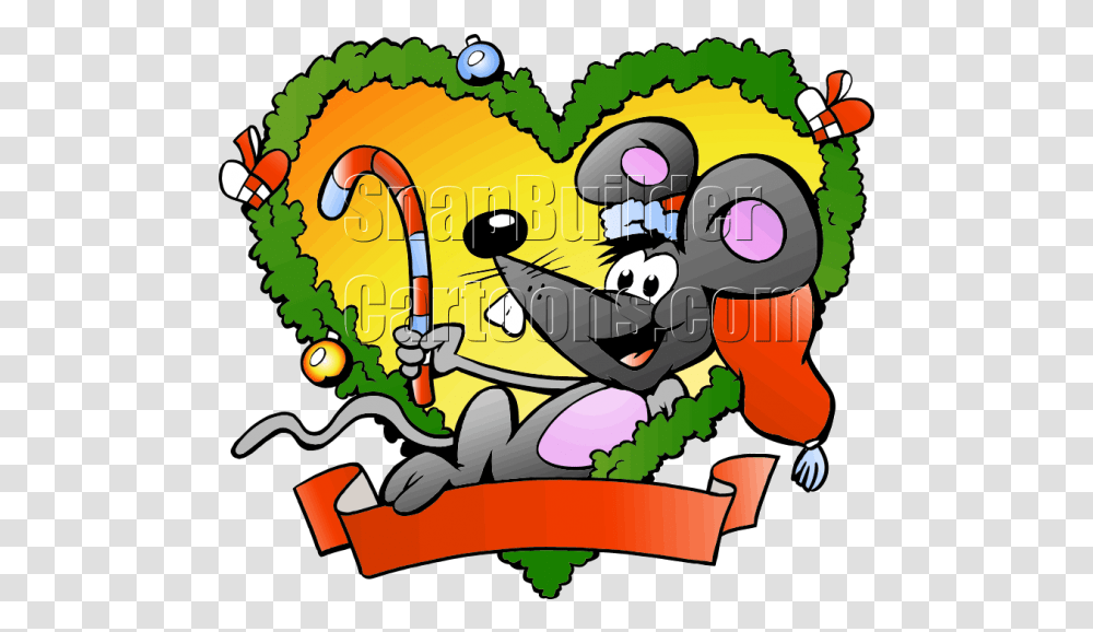 Christmas Fraim Mouse Holding Candy Cane Todo Marrano Le Llega Su Nochebuena Dibujo, Doodle, Drawing Transparent Png