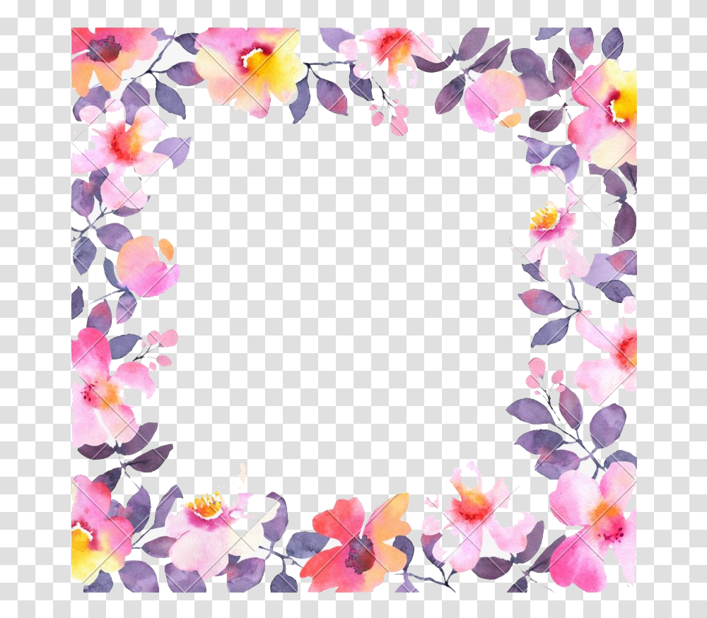 Christmas Frame Background Water Color Flower Frame, Graphics, Art, Floral Design, Pattern Transparent Png