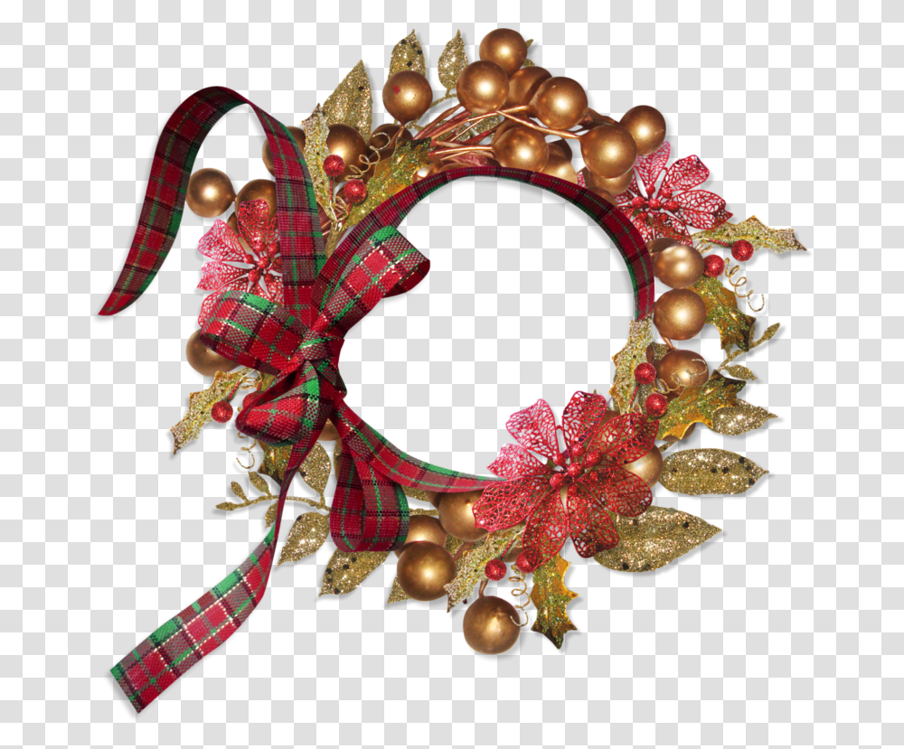Christmas Frame Wreath, Accessories, Accessory, Goggles, Brooch Transparent Png