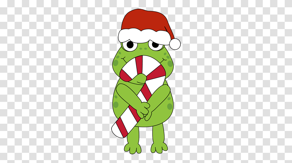 Christmas Frog With Candy Cane Clip Art Clip Art, Hand, Darts, Game Transparent Png