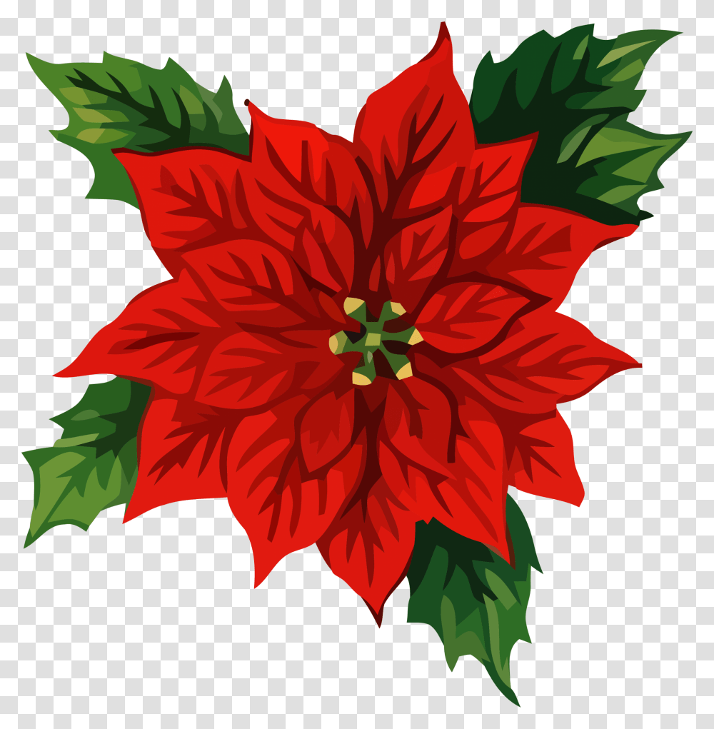 Christmas Front Flower Clipart Free Christmas Clip Art, Plant, Leaf, Hibiscus, Blossom Transparent Png