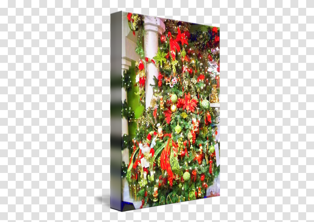 Christmas Garland By Donna Forrister Ferguson Christmas Ornament, Tree, Plant, Christmas Tree Transparent Png