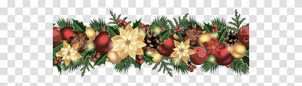Christmas Garland, Holiday, Plant, Tree, Floral Design Transparent Png