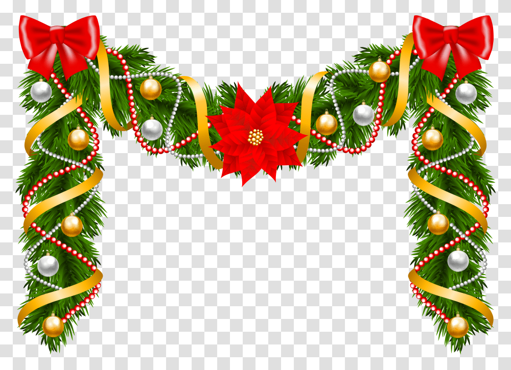 Christmas Garland, Holiday Transparent Png