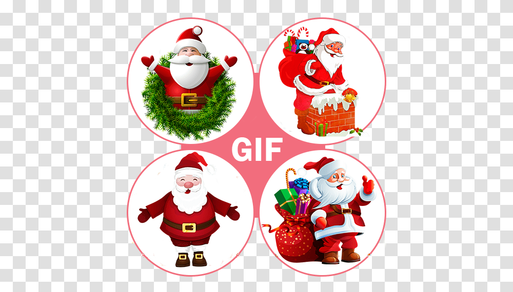 Christmas Gif Stickers Google Play Background Santa Claus Clipart, Nature, Outdoors, Snow, Winter Transparent Png
