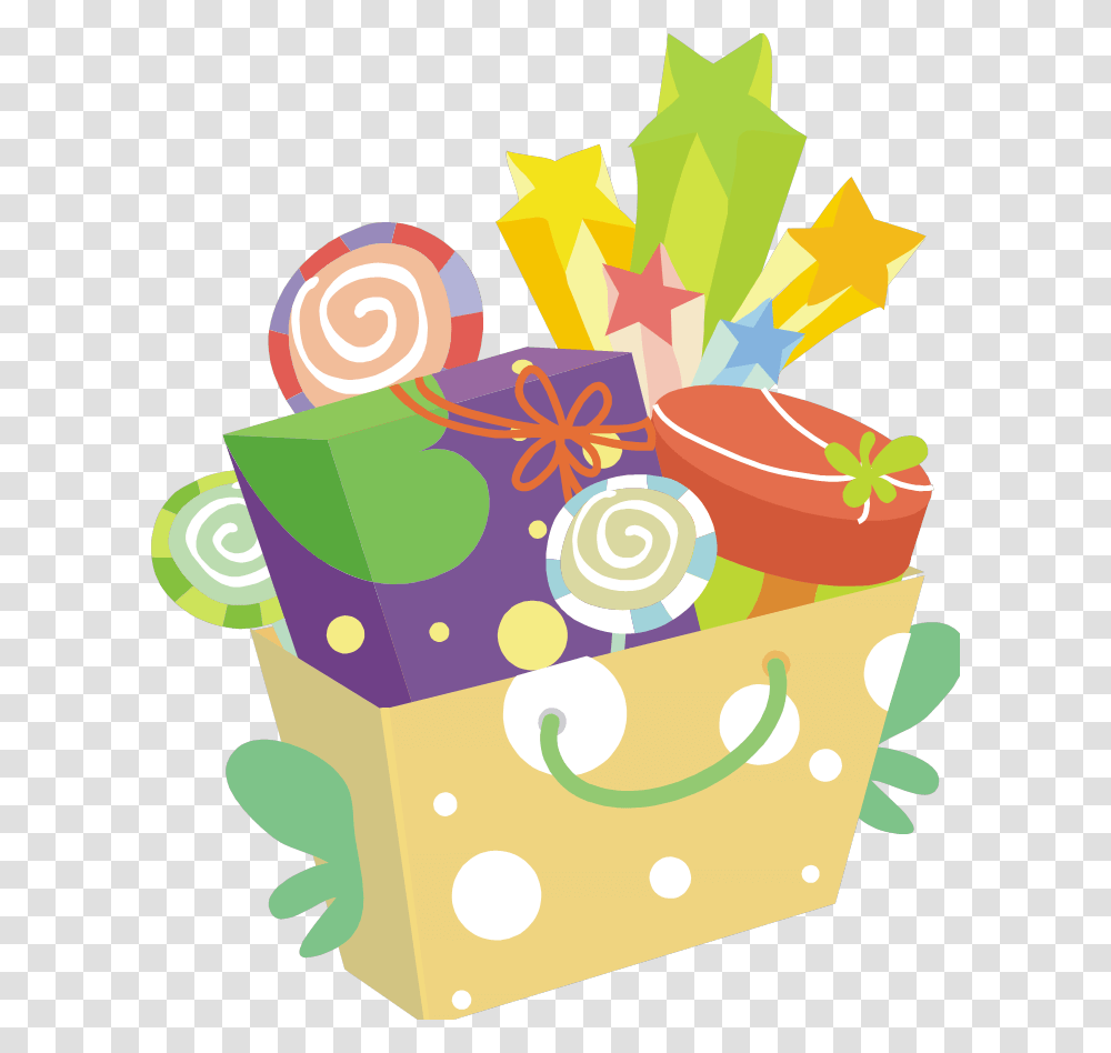 Christmas Gift Baskets Clipart Gift Basket Clip Art, Sweets, Food, Confectionery, Birthday Cake Transparent Png