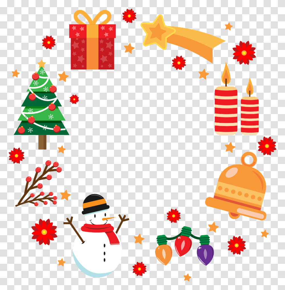 Christmas Gift Border Clipart Natal Desenho, Tree, Plant, Snowman, Winter Transparent Png